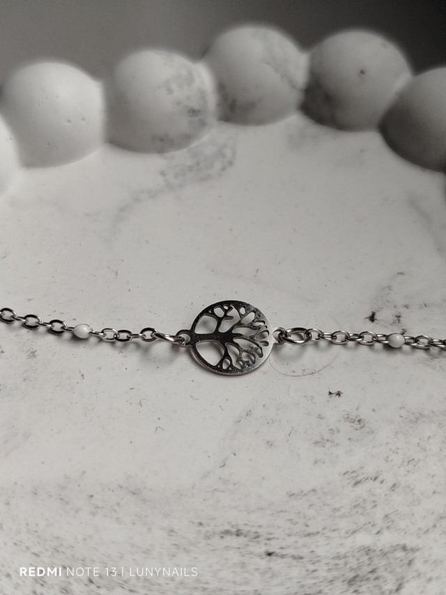 Bracelet arbre de vie argenté 