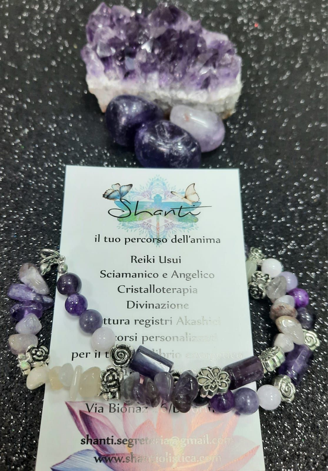 Bracciale donna linea deluxe serie "viola"