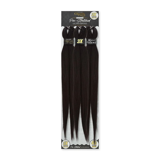 Cherish 3X VP Pre-Str. Braids 46 (Col.  1B)