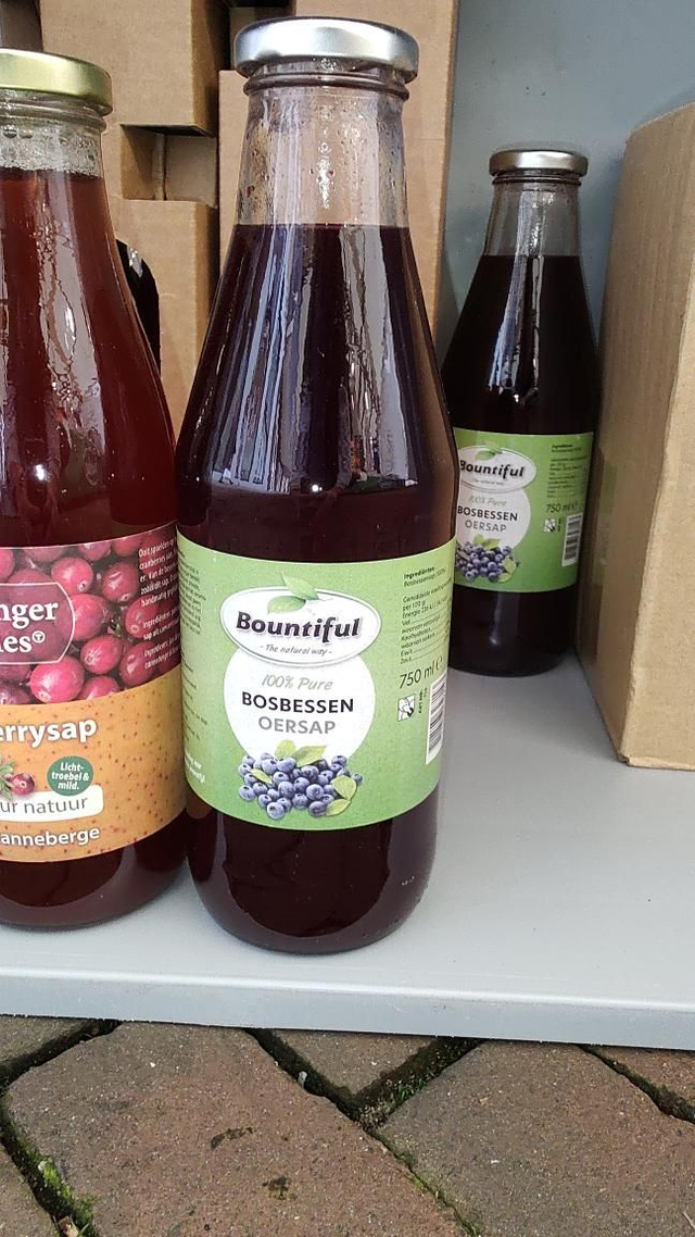 Bountiful - bosbessen oersap 750ml