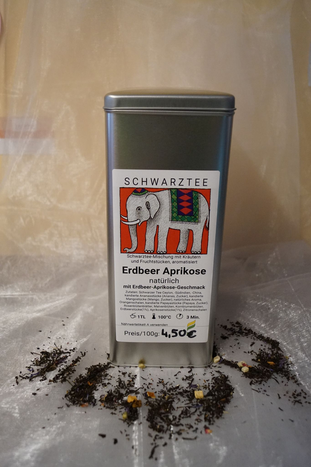 Erdbeer Aprikose (Schwarztee)