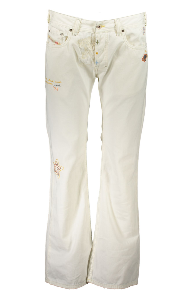 DIESEL PANTALONE DONNA BIANCO