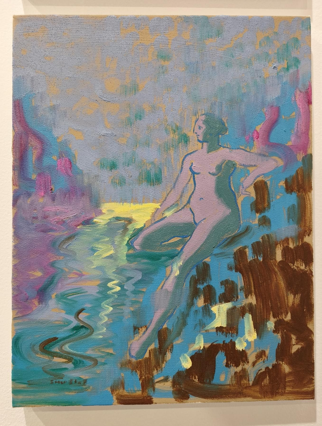 Aphrodite par Shuji Fukushima, 41x32 cm, huile sur toile, 2022