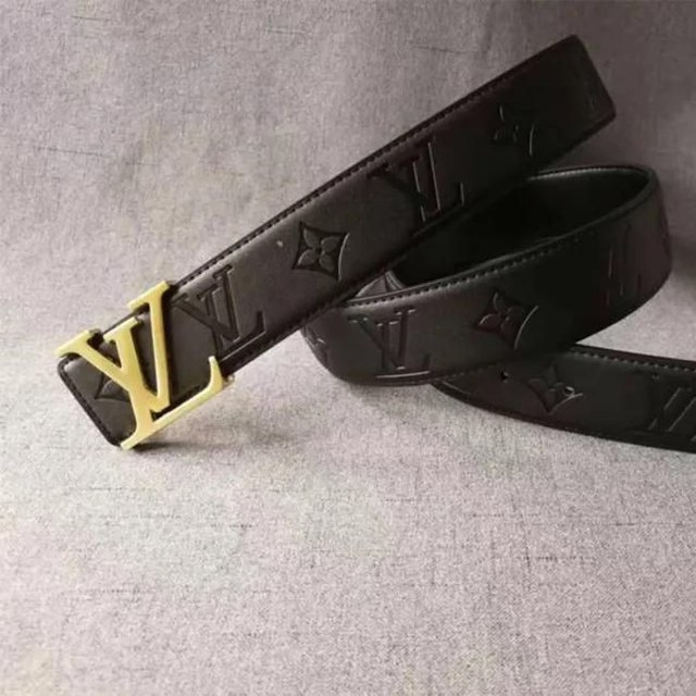 Ceinture LS VN avec logo en relief pour homme (largeur 4 cm)