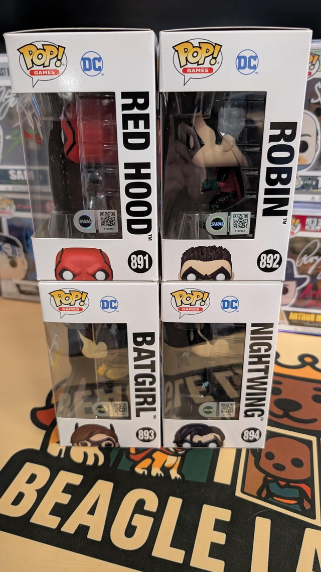 Funko Pop DC Gotham Knights Signed Collection with Swau COA