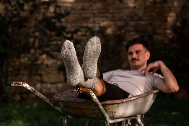 Chaussette Plein air - Mohair &amp; Merinos 