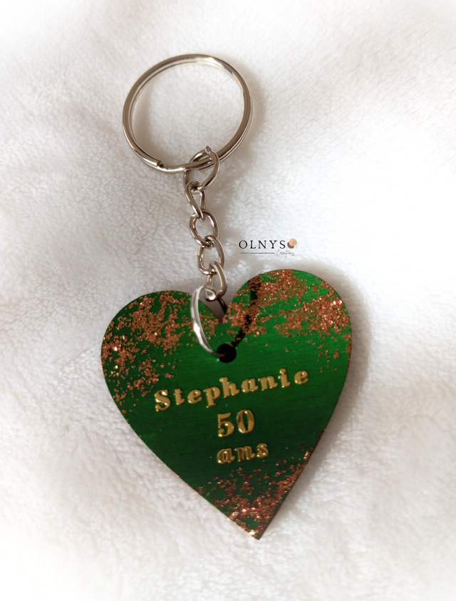 Porte-clés en bois (personnalisable) - Anniversaire #1