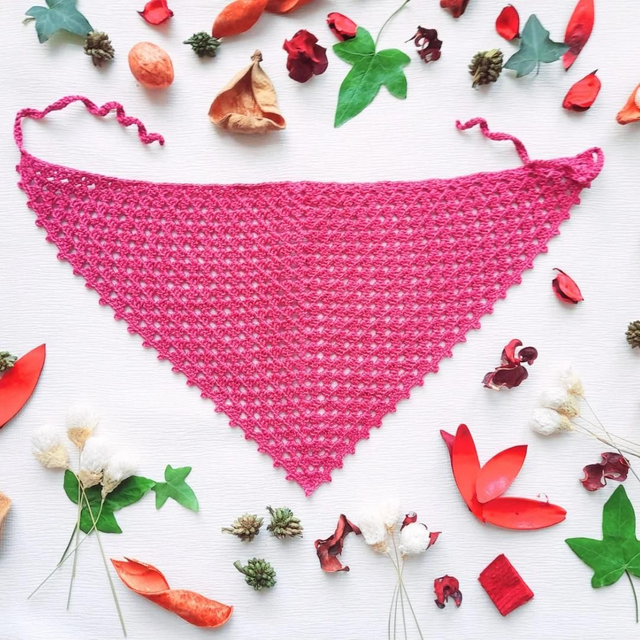 Bandana Ambre - Fait main au crochet en 100% coton