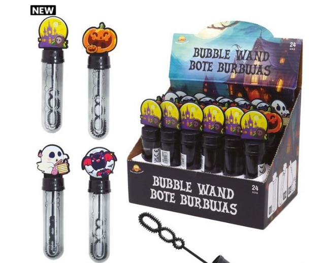 halloween ,     19066   TUBI A BOLLE ASSORTITI DA  14 CM