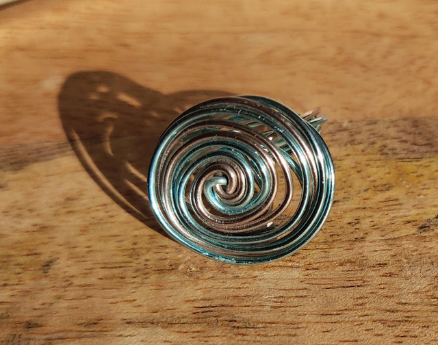 Bague  fils d'aluminium