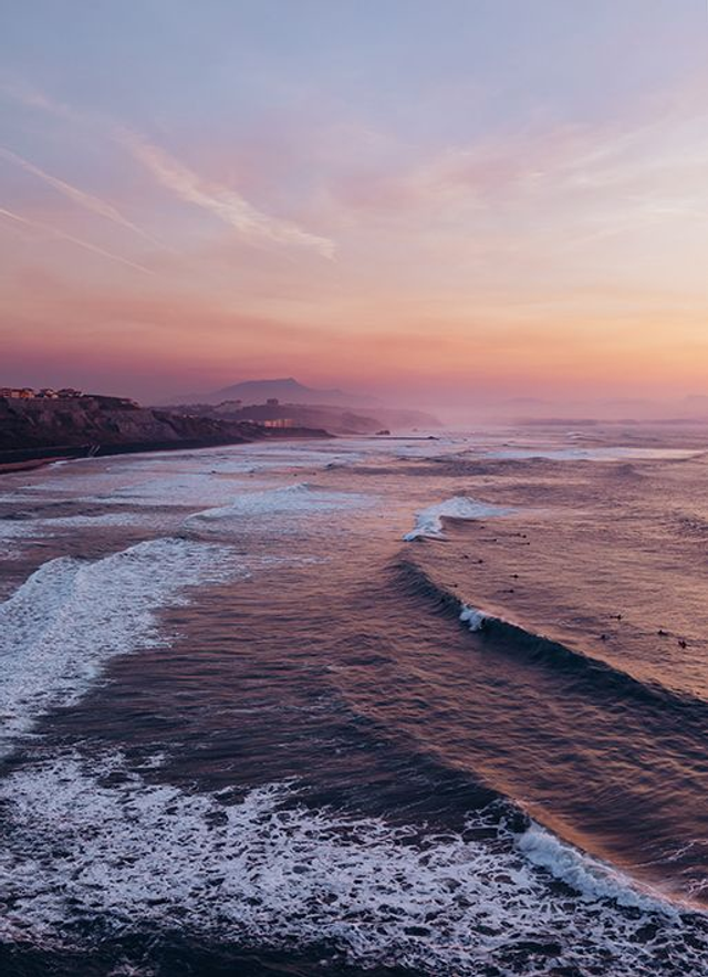 Biarritz - Sunset sur la côte des basques