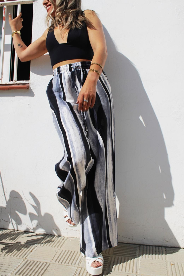 Pantalón Ondas Negro