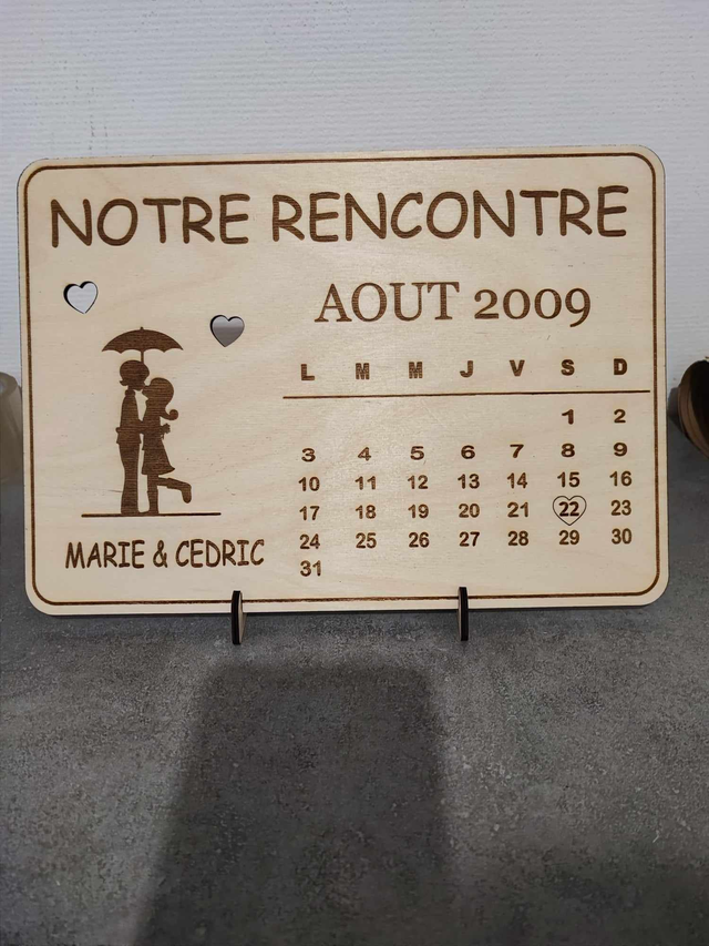 Pancarte "Notre rencontre"