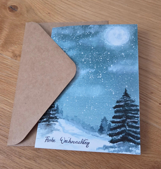 Business Paket XL – Individuelle Wunschmotiv-Weihnachtskarten DIN A6 (250 Stück) mit Umschlag