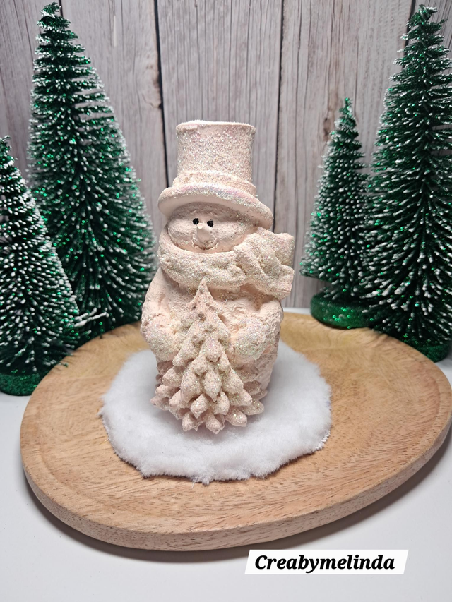 Bonhomme de Neige rose 