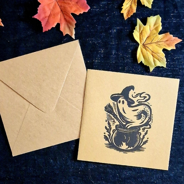 Linogravure - La Naissance du Spectre