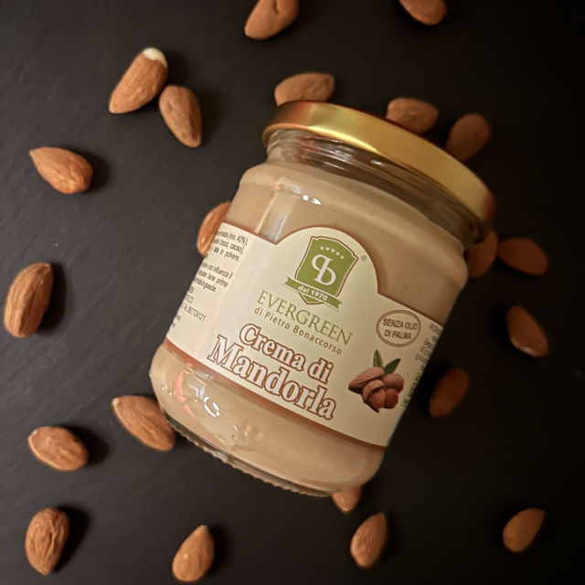 Sizilianische Mandelcreme mit 40% Mandeln, palmölfrei 