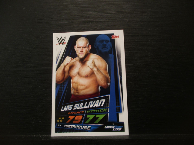 Lars Sullivan - Smackdown Live Slam Attax Universe Original Trading Card #83