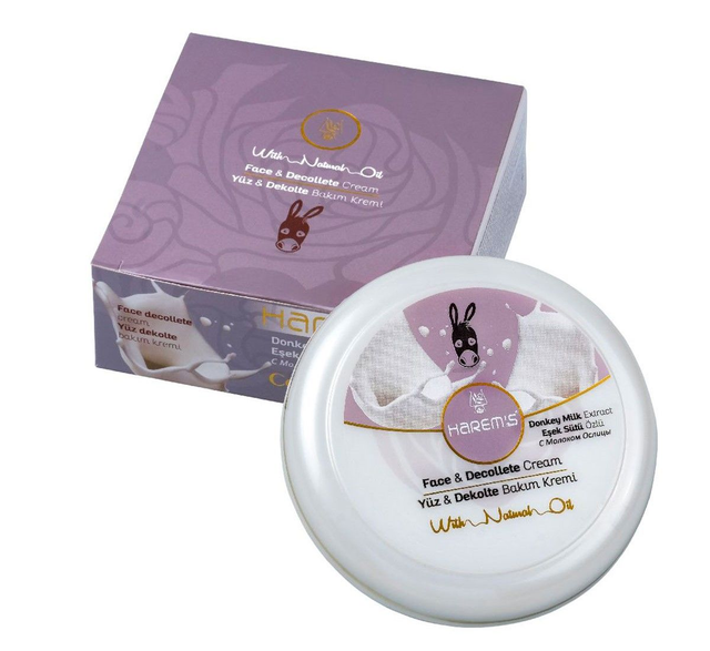 HAREM'S 125ml Krem do Twarzy &amp; Dekoltu EKSTRAKT Z OŚLEGO MLEKA