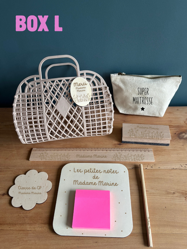 Box L &quot;Fleurs&quot;- Personnalisable