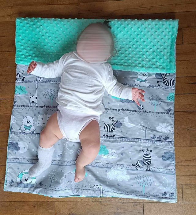 Couverture ours/zèbre 