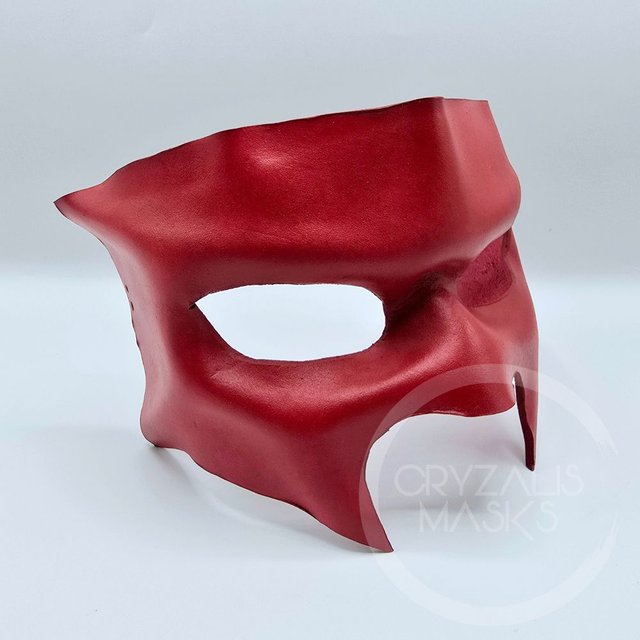 Red leather mask  