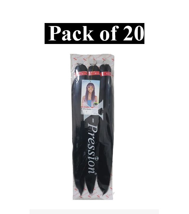 (Pack of 20) Xpression 3X Pre-Stretched Braid 