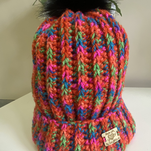 Handmade Crochet Beanie - Pink Multi Range