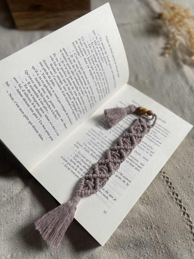 Marque-page collection Emma – Mauve