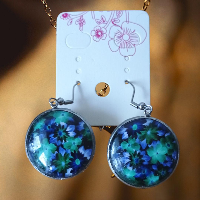 Boucles d&#039;oreilles florales 