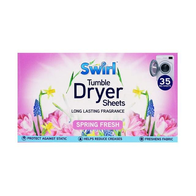 Swirl Tumble Dryer Sheets Spring Fresh