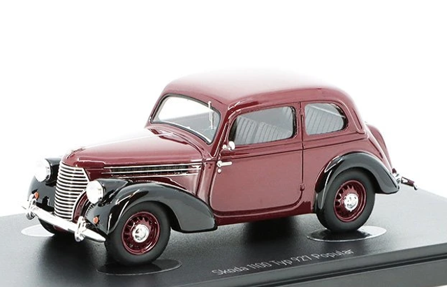 Skoda 1100 Typ 927 Popular weinrot AutoModel / AutoCult 1:43