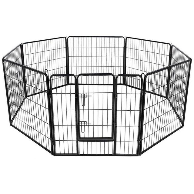 Welpenauslauf / Hundelaufstall, schwarz, verschiedene Größen