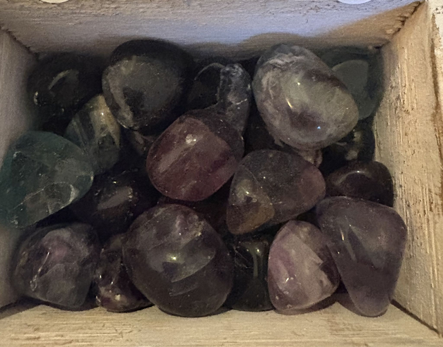 Rainbow Flourite Tumble Stone