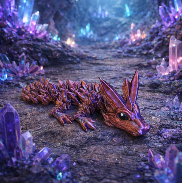 Tiny Dragon Crystal 4 pattes