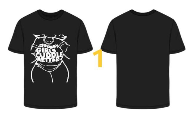 plus size themed black t shirt