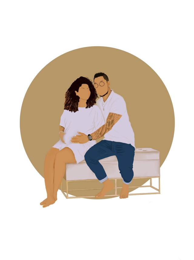 illustration personnalisée sans détails format A4 