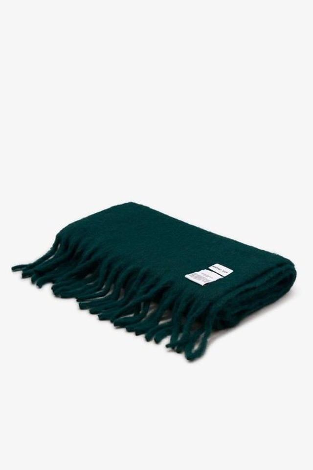 Arctic Fox Merino Wool Blend Scarf - Dark Forest Green