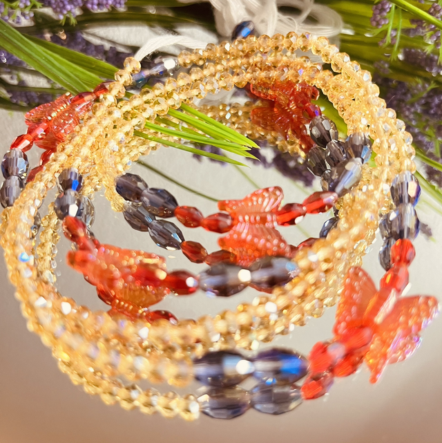 Butterfly Glow Heupketting Heupketting 120cm – Vlinderkracht &amp; Glamour