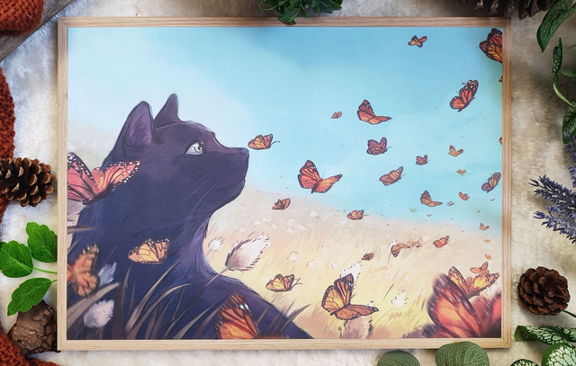 Tirage Premium A3 Le Chat et les Monarques