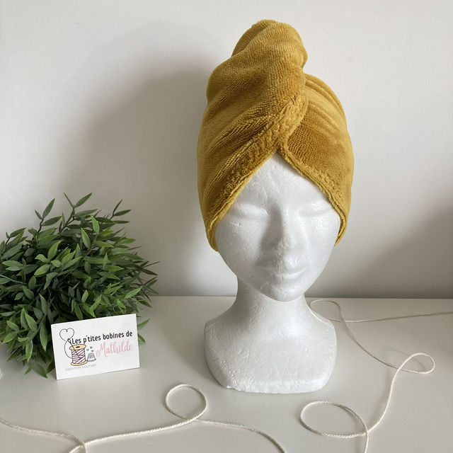 Serviette cheveux | Moutarde