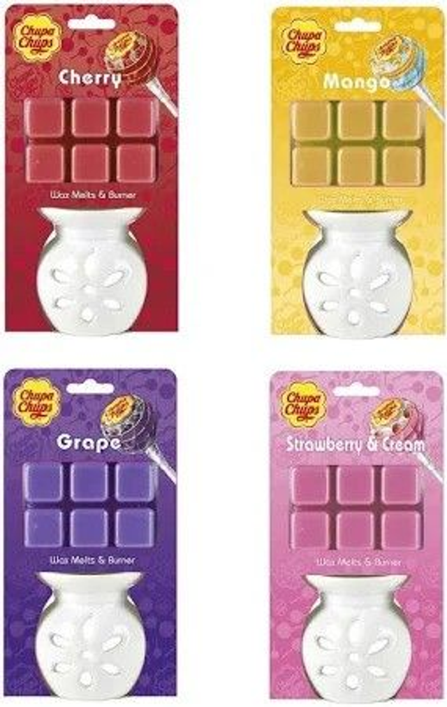 Case of 16 Chupa Chupa Wax Melts &amp; Burner - 4 Different Scents