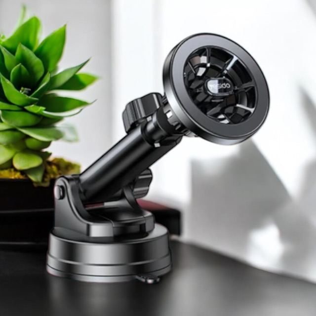 Support Smartphone Magnétique pour Voiture Yesido C158 MagSafe Noir