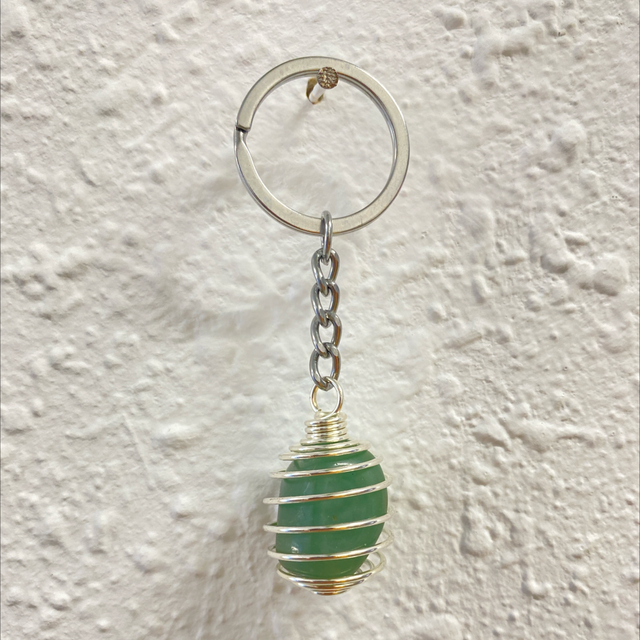 Llavero cuarzo verde