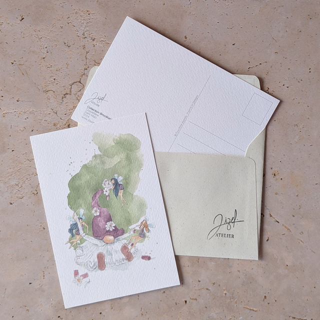 Carte postale - Brocéliande - Coquetterie