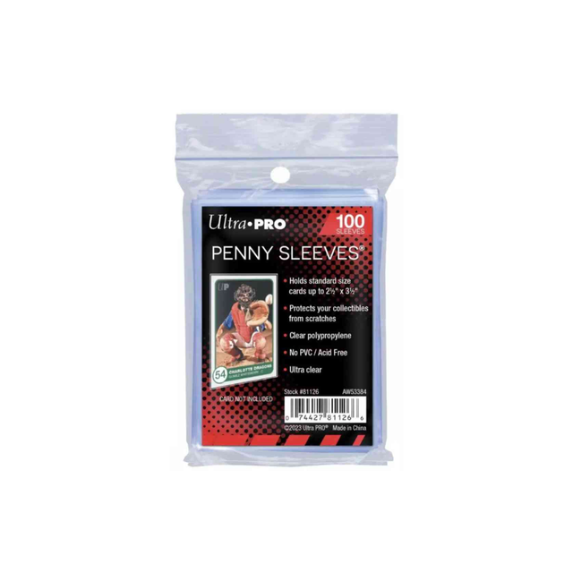 A) 1 Confezione Ultra Pro 100 Sleeves Penny Standard Soft Card Protection - Classic