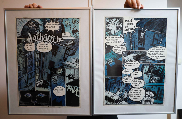 Dessin original - La Chatte (BD en 2 planches)