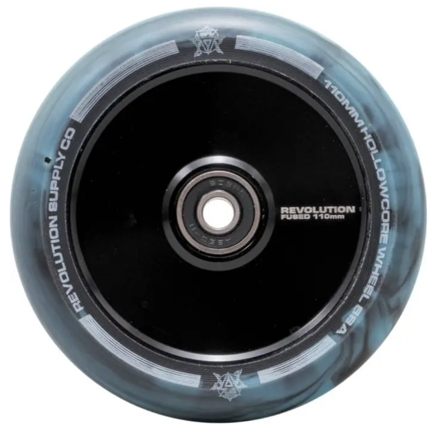 Revolution Supply Co. Hollow Core Fused Scooter Wheel 110mm - Black/Blue