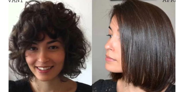 Lissage indien cheveux court 