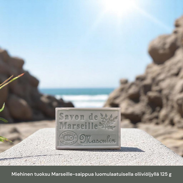 Miehinen tuoksu, Marseille-saippua luomulaatuisella oliiviöljyllä